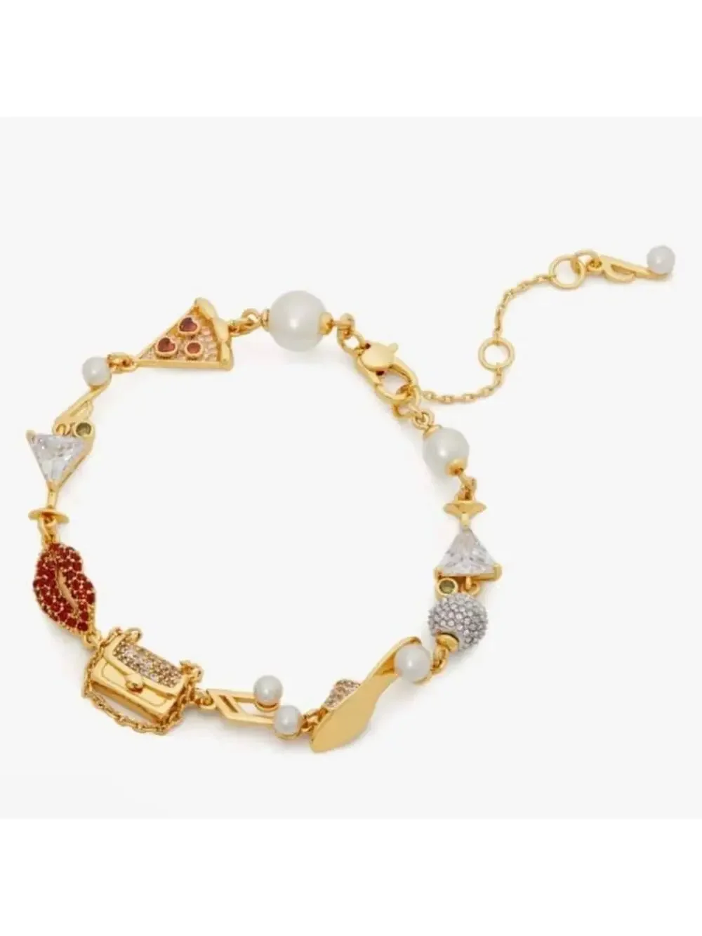 NWT Kate Spade - Hit The Town Charm Bracelet - Picture 1 of 6